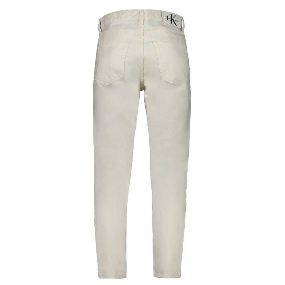 White Cotton Men's Jeans