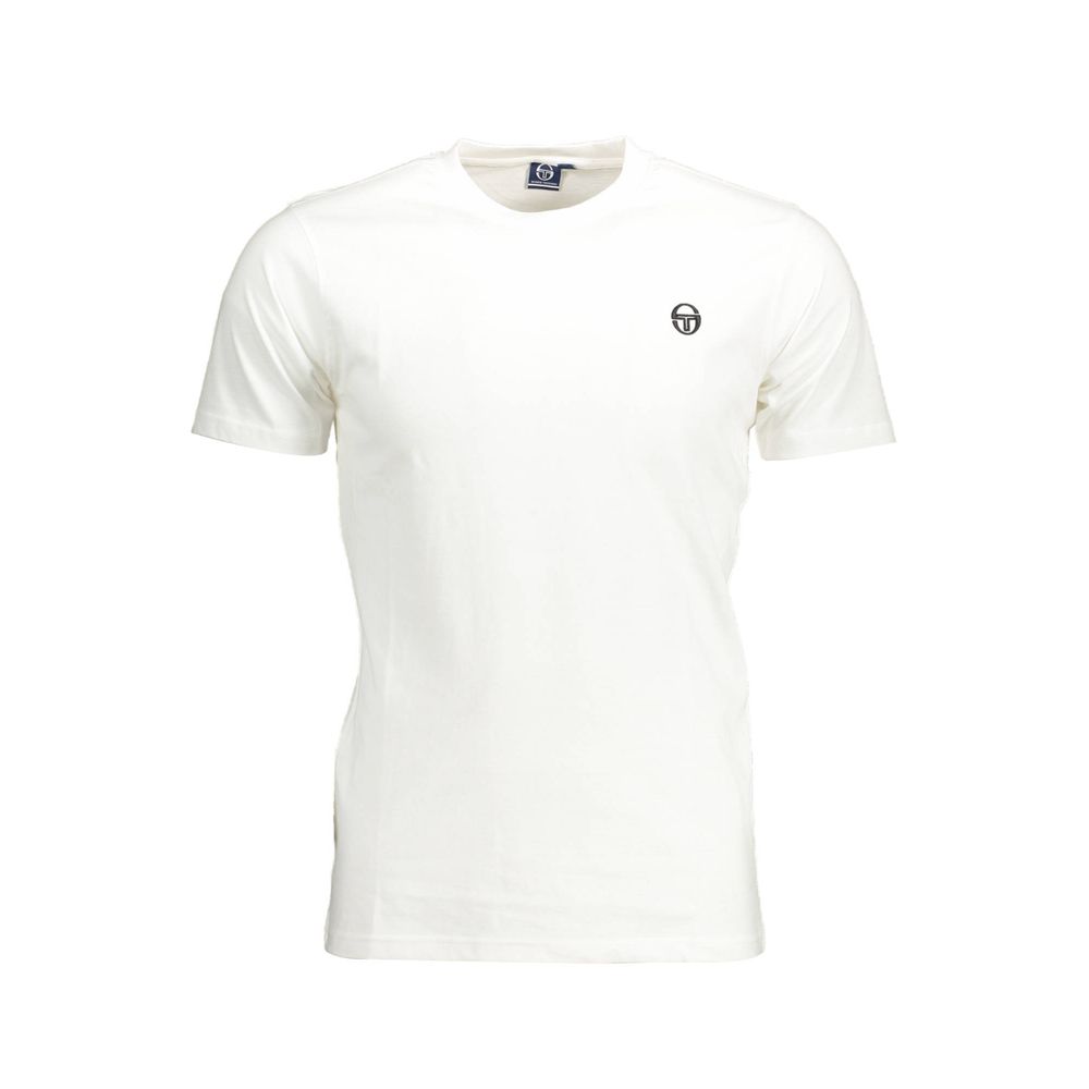White Cotton Men T-Shirt