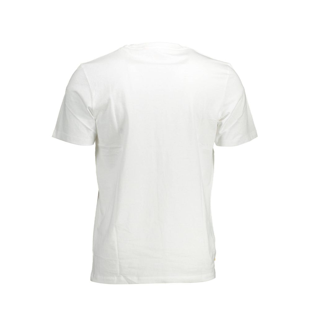 White Cotton Men T-Shirt