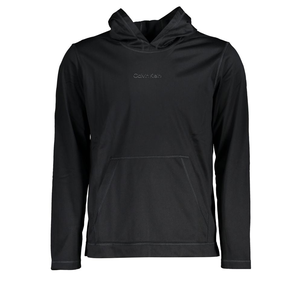 Black Polyester Men's Hoodie