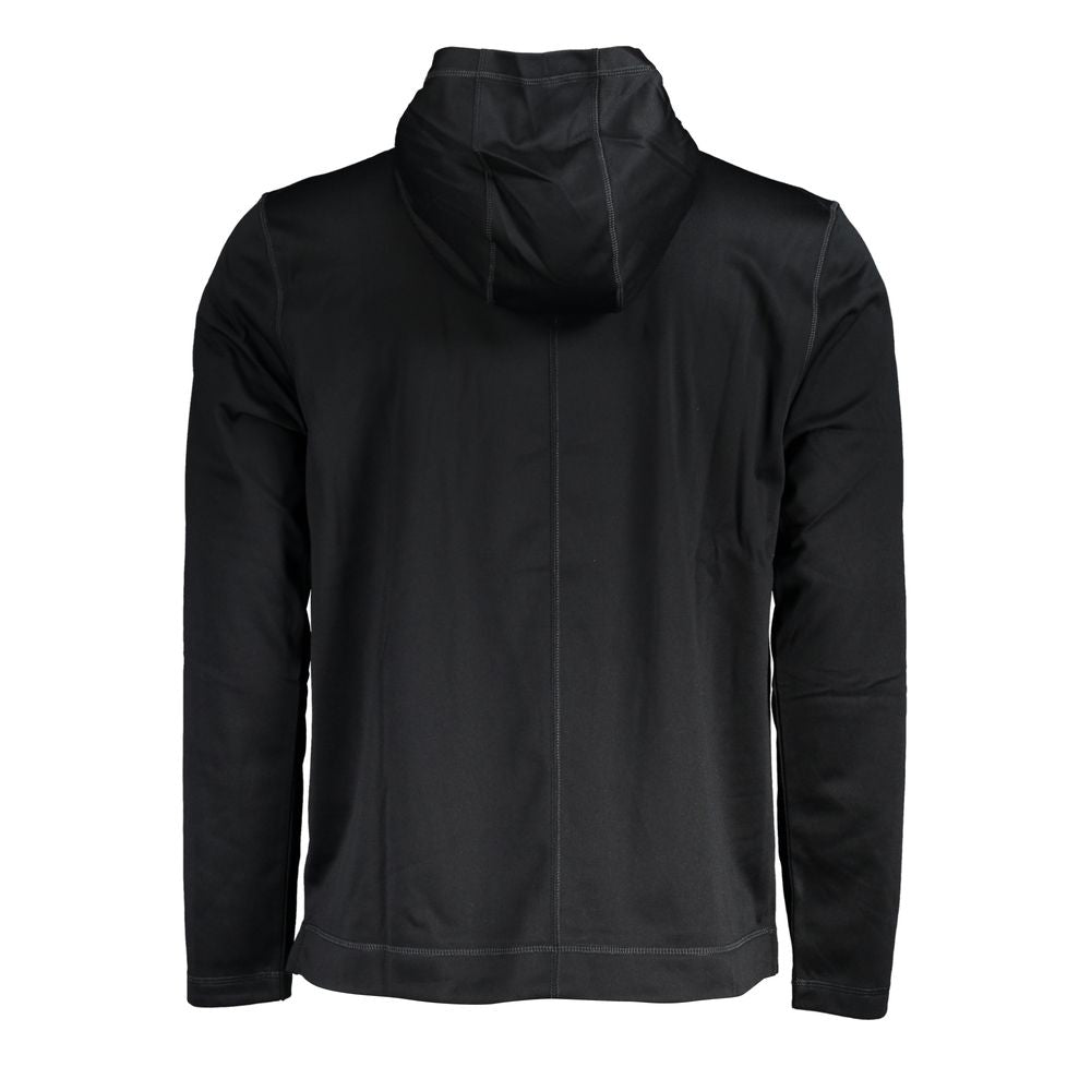 Black Polyester Men's Hoodie