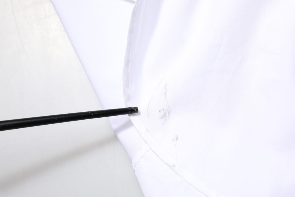 White Cotton Collared Shirt Long Sleeve Top