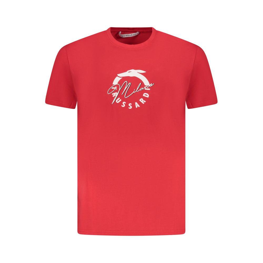 Red Cotton Men T-Shirt