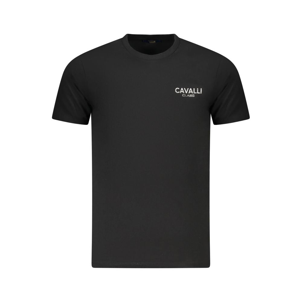 Black Cotton Men T-Shirt