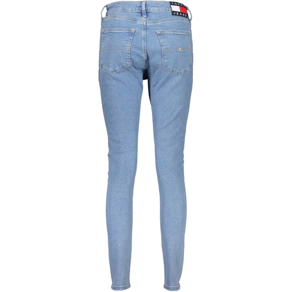 Blue Cotton Women Skinny Jean