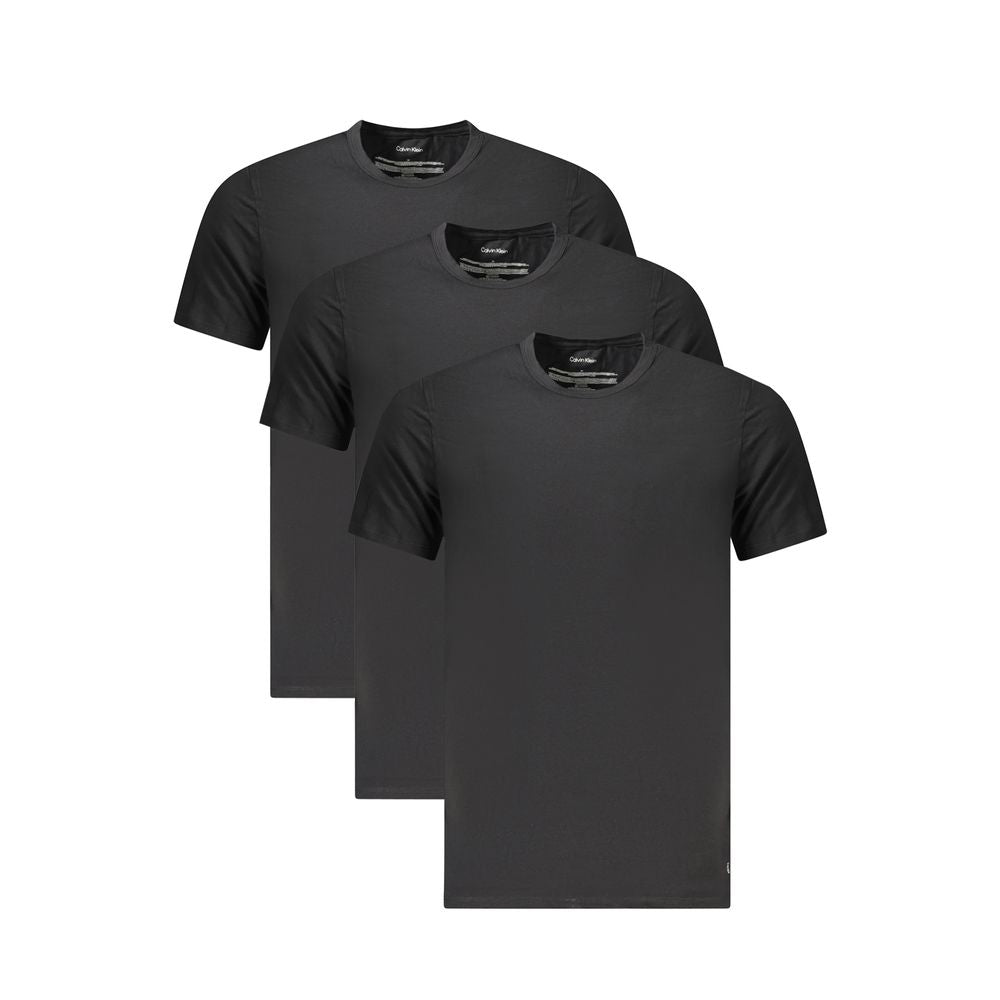 Black Cotton Men T-Shirt