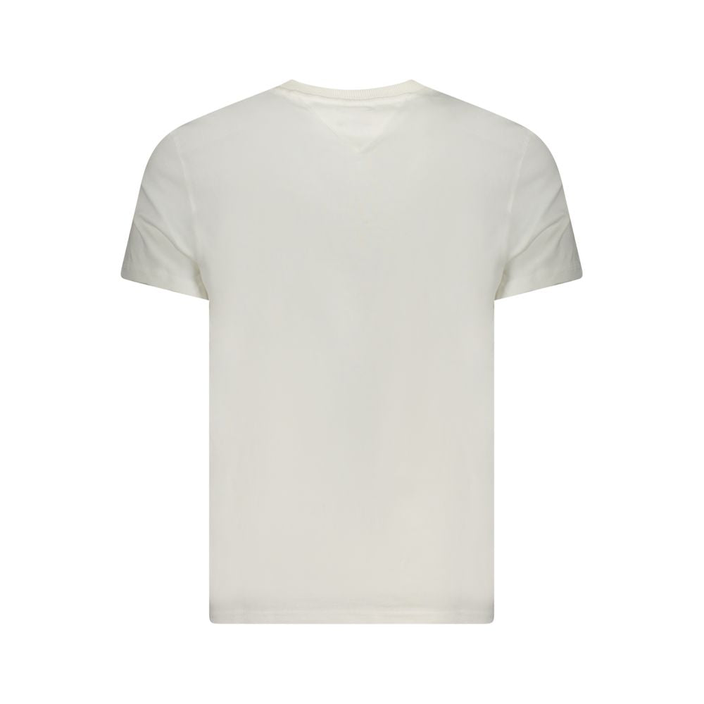 White Cotton Men T-Shirt