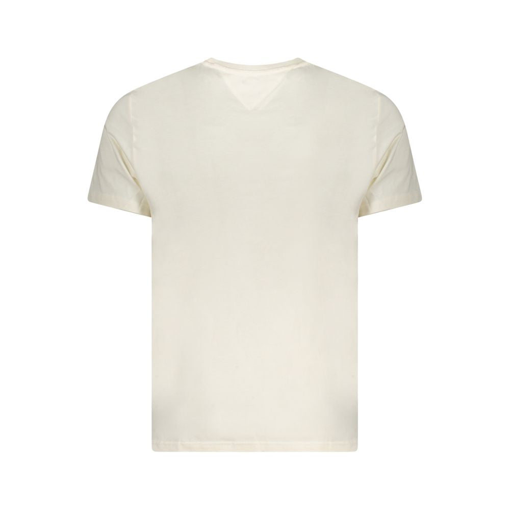 Beige Cotton Men T-Shirt