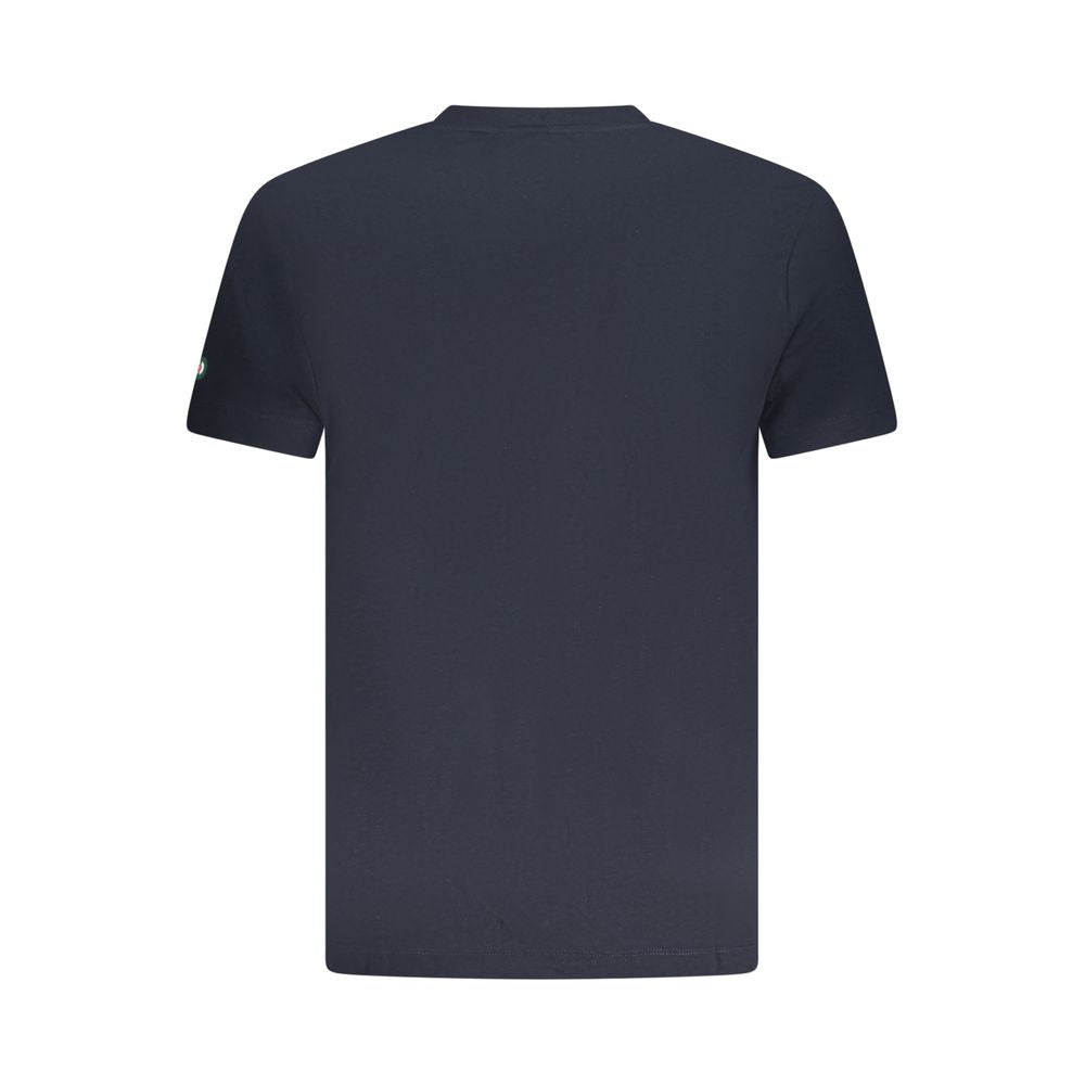 Blue Cotton Men T-Shirt