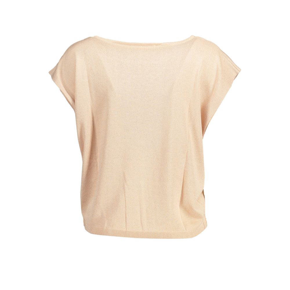 Pink Polyester Women Top