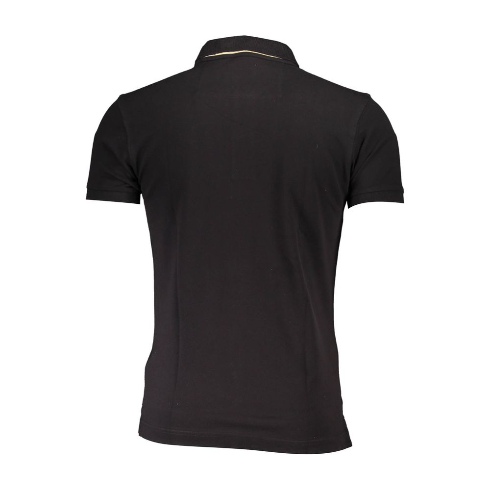 Black Cotton Men's Polo Shirt