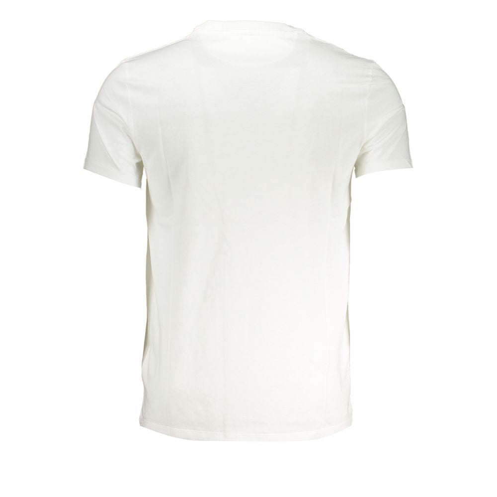 White Cotton Men T-Shirt