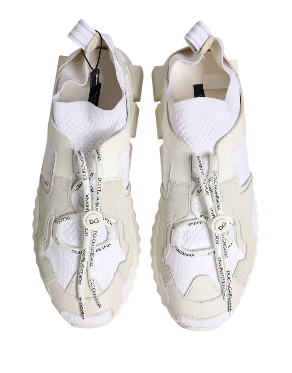 White Mesh Sorrento Trekking Sneakers Shoes