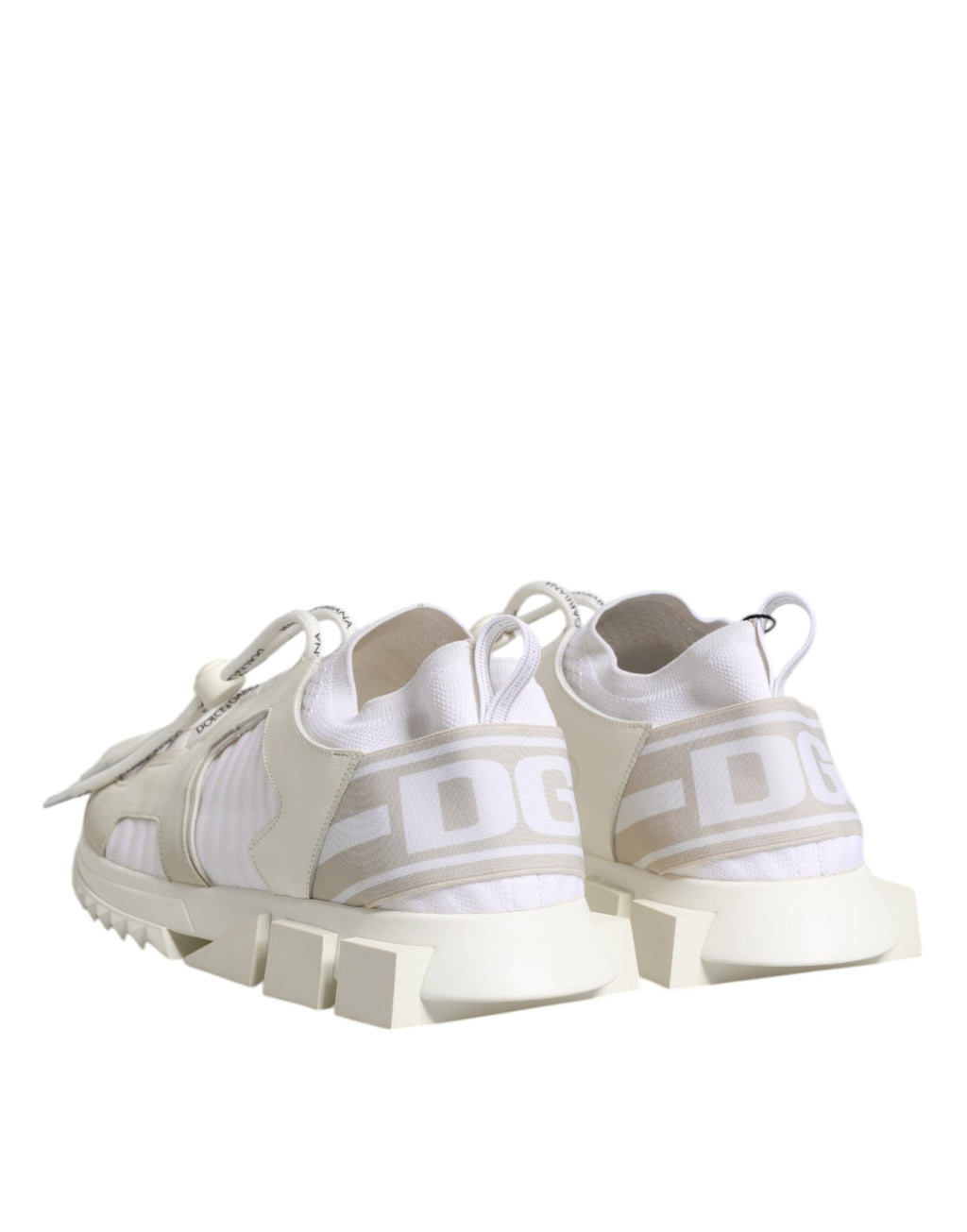 White Mesh Sorrento Trekking Sneakers Shoes