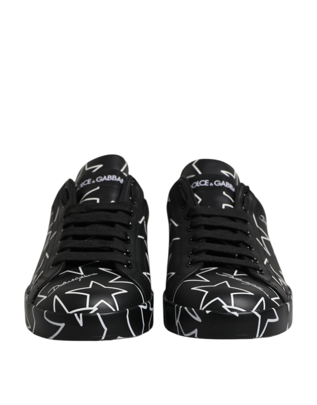 Black White Stars Low Top Men Sneakers Shoes