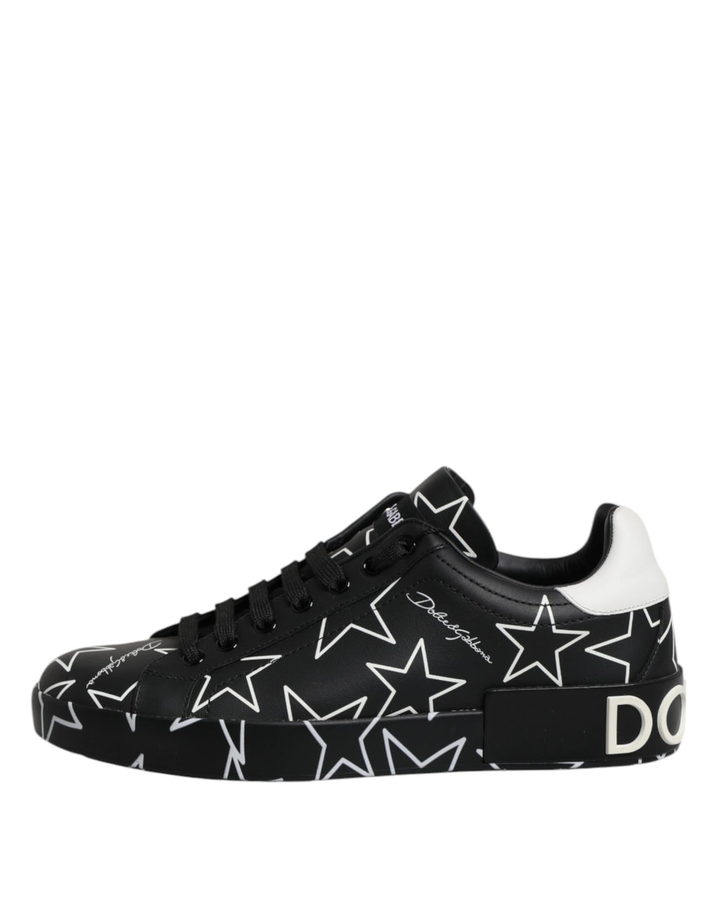 Black White Stars Low Top Men Sneakers Shoes