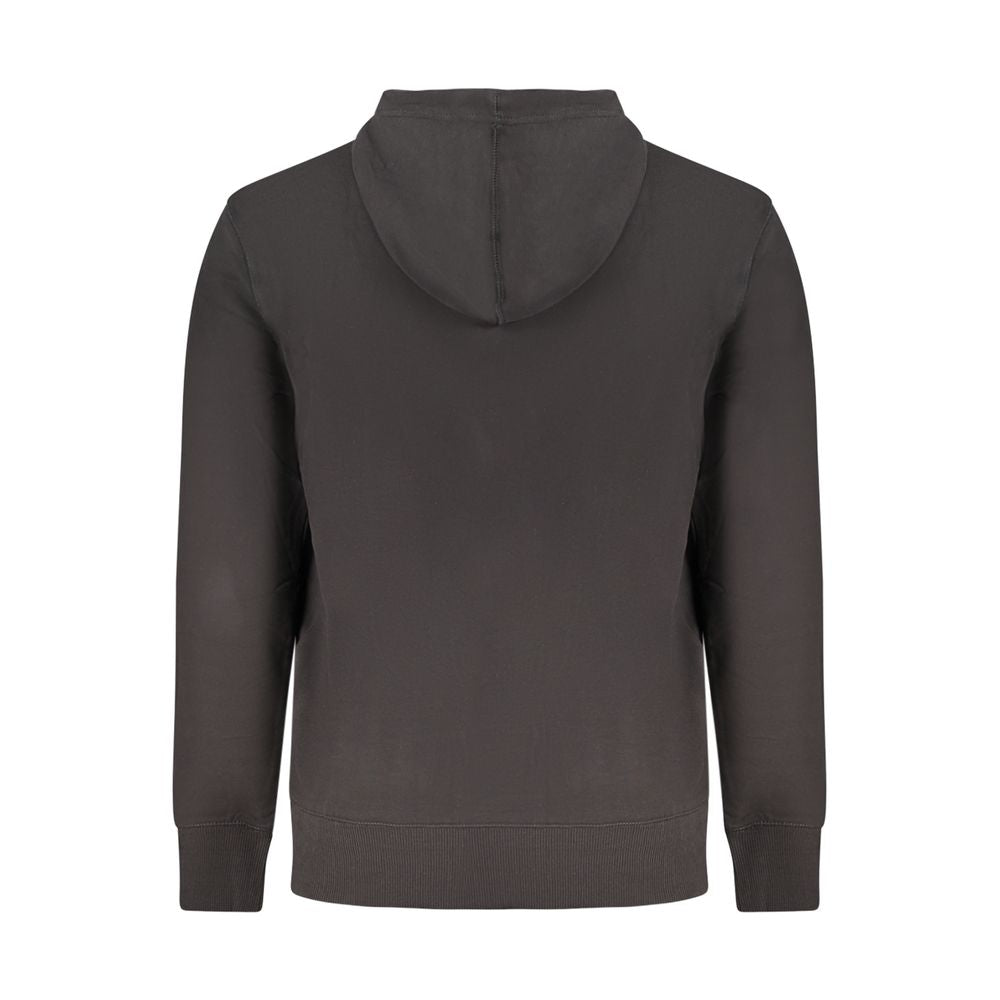 Black Cotton Men's Hoodie