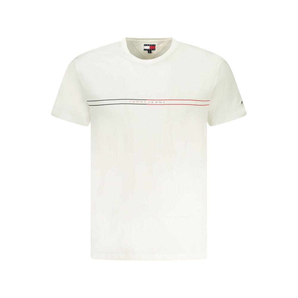 White Cotton Men T-Shirt