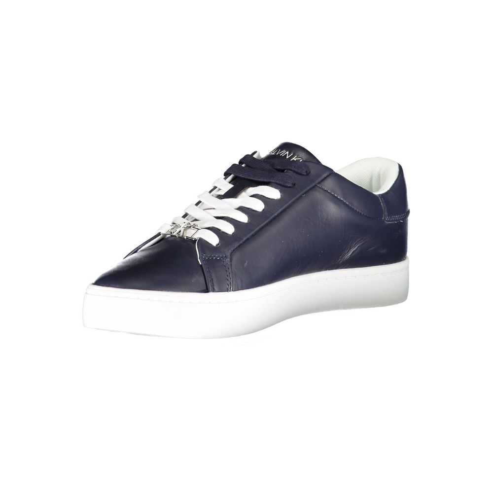 Blue Polyester Sneaker