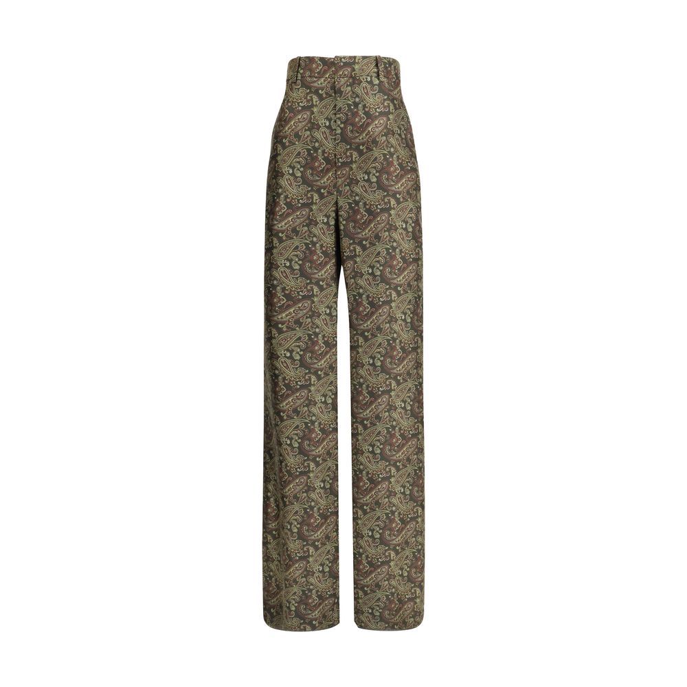 Paisley patterned silk Pants