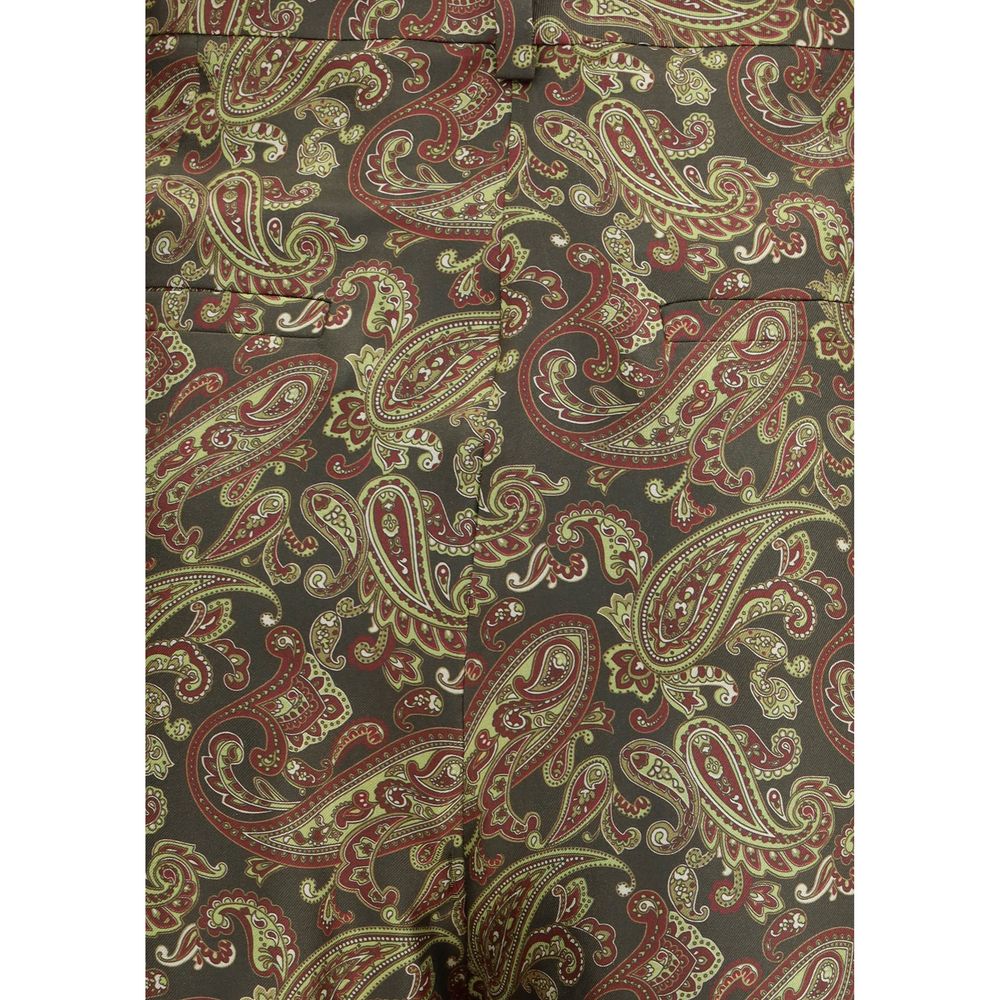 Paisley patterned silk Pants