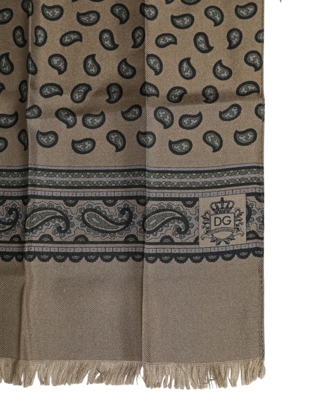 Brown Printed Neck Warmer Men Foulard Scarf