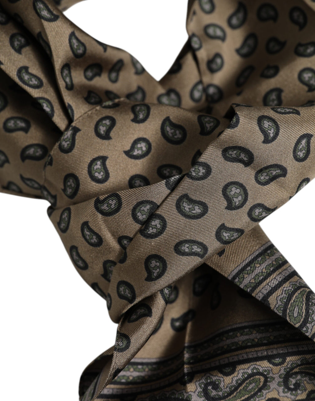 Brown Printed Neck Warmer Men Foulard Scarf