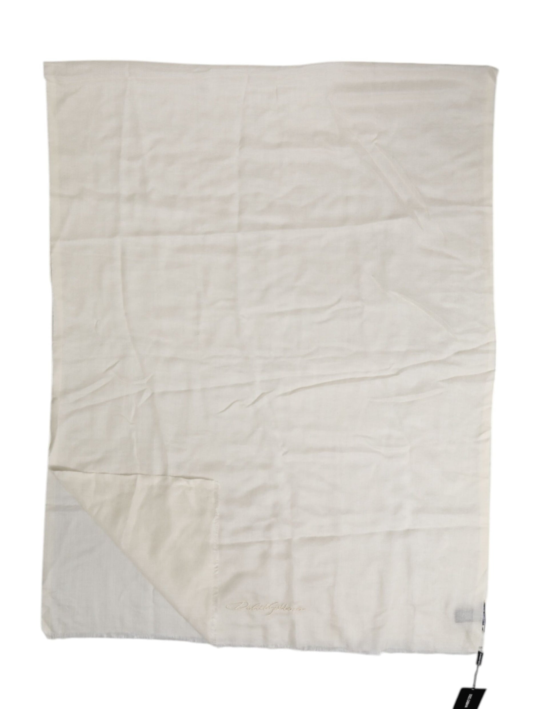 White Cashmere Neck Warmer Wrap Shawl Scarf