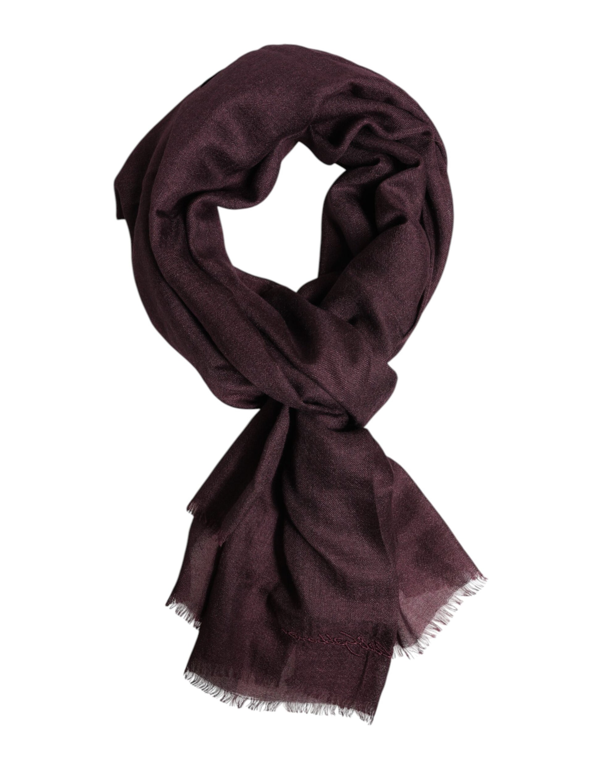 Maroon Cashmere Neck Warmer Wrap Shawl Scarf