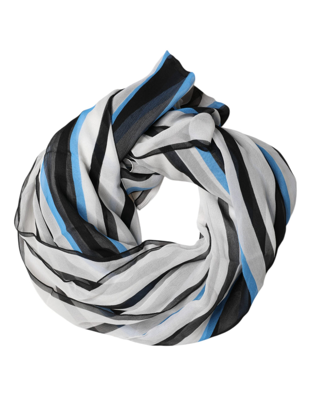 Multicolor Striped Neck Warmer Wrap Scarf