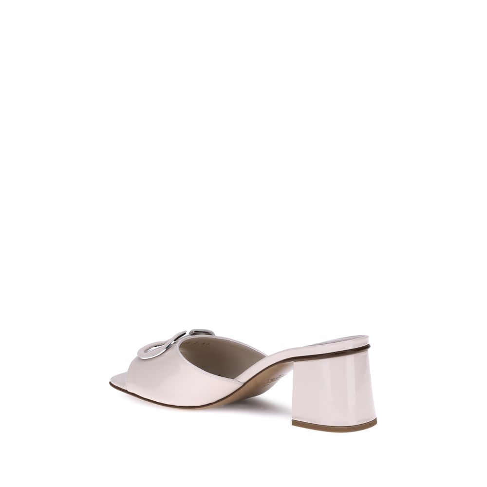 Cream Calf Leather Bos Taurus Sandals