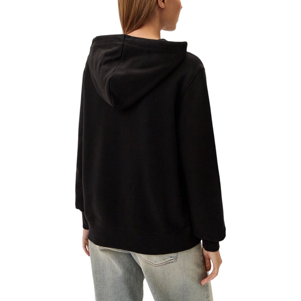 Black Recycled Cotton Sweatshirt