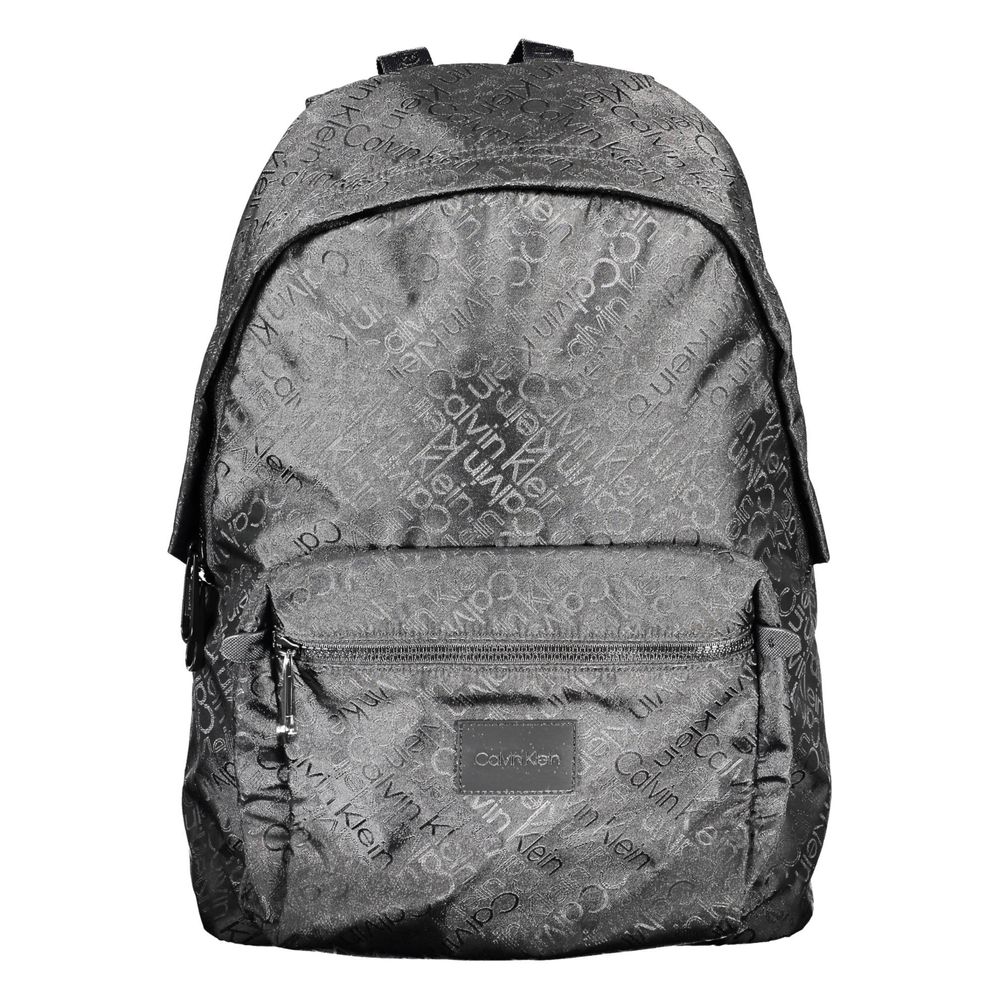 Black Polyester Backpack