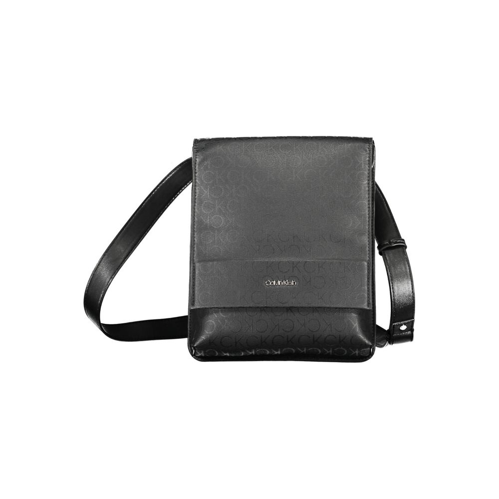 Black Polyester Shoulder Bag