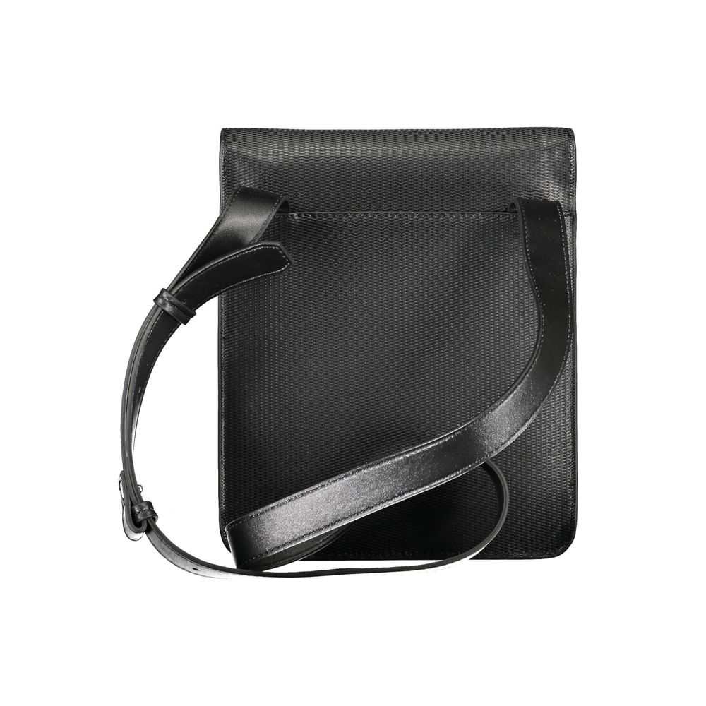 Black Polyester Shoulder Bag