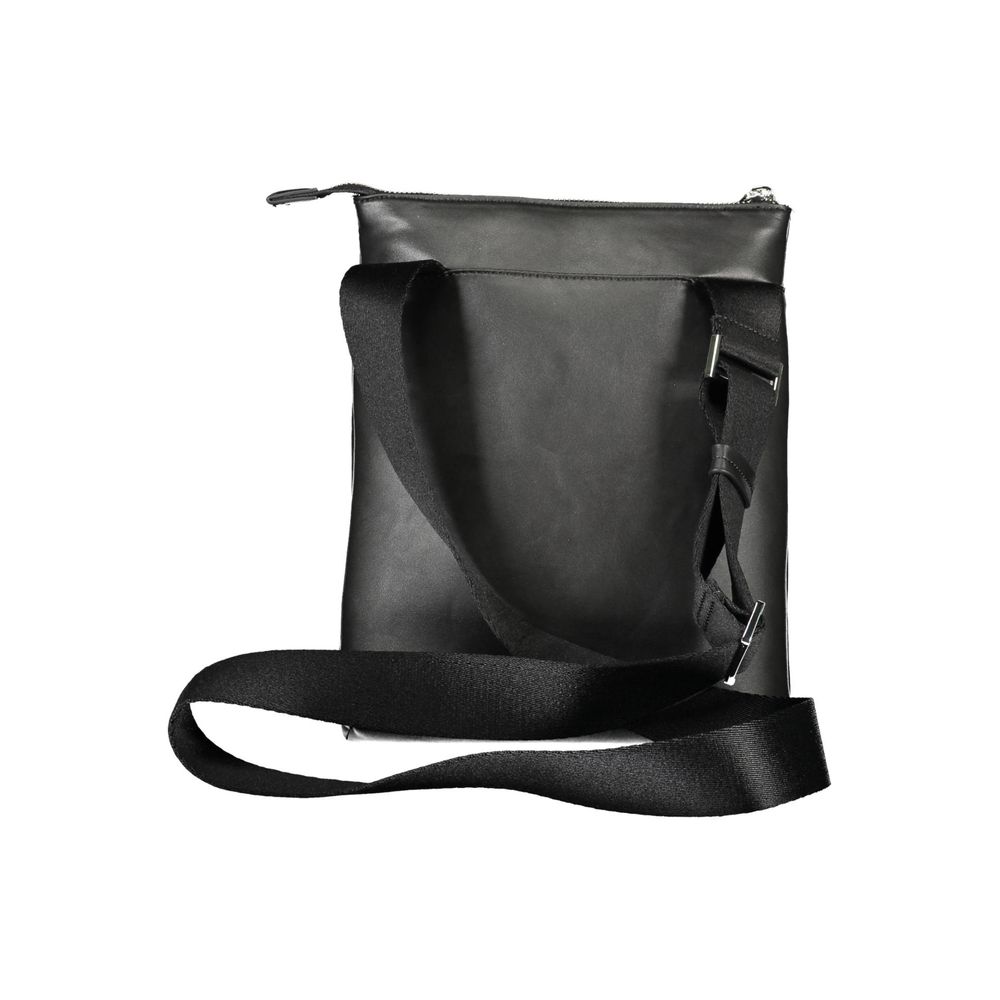 Black Polyester Shoulder Bag