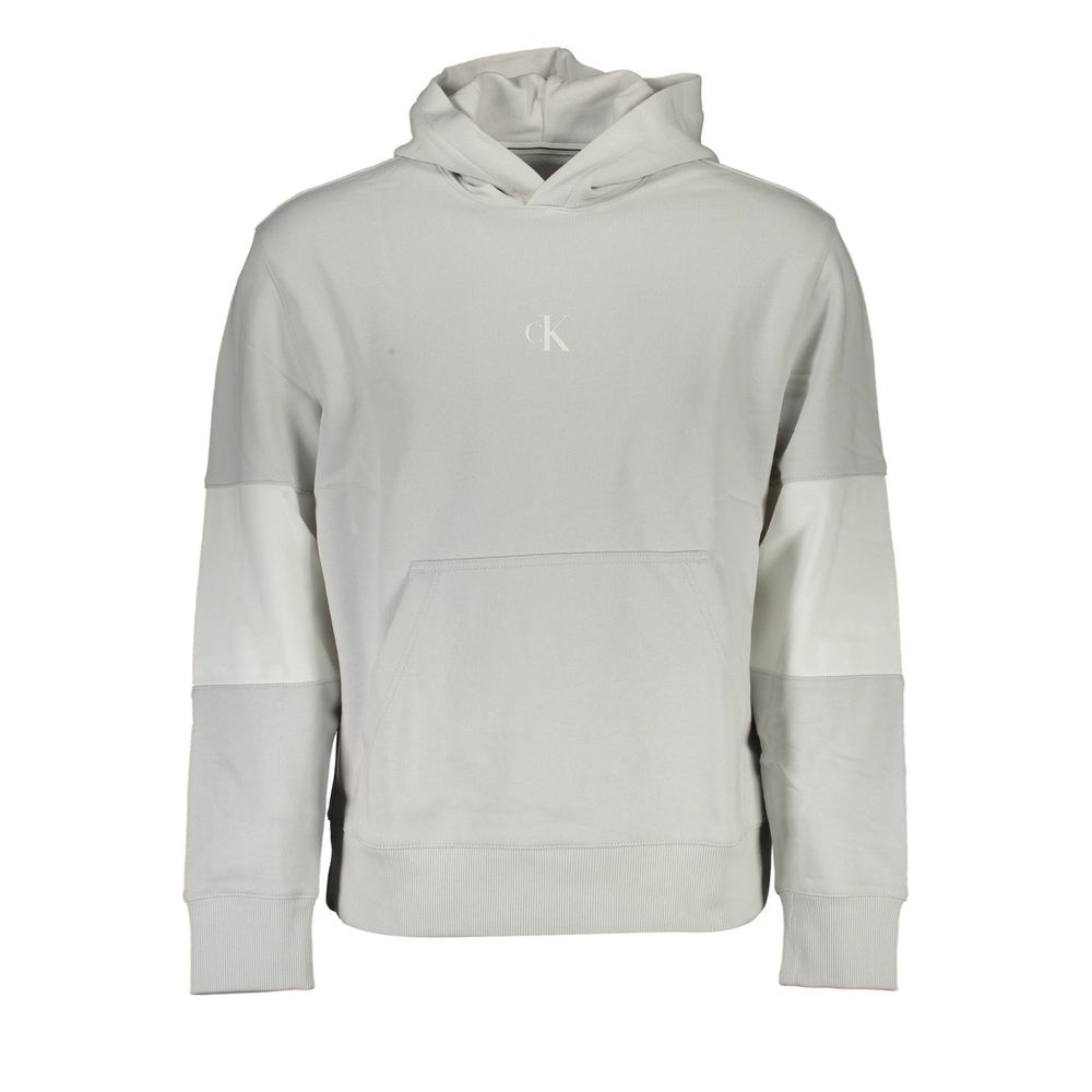 Gray Cotton Men Sweatshirt