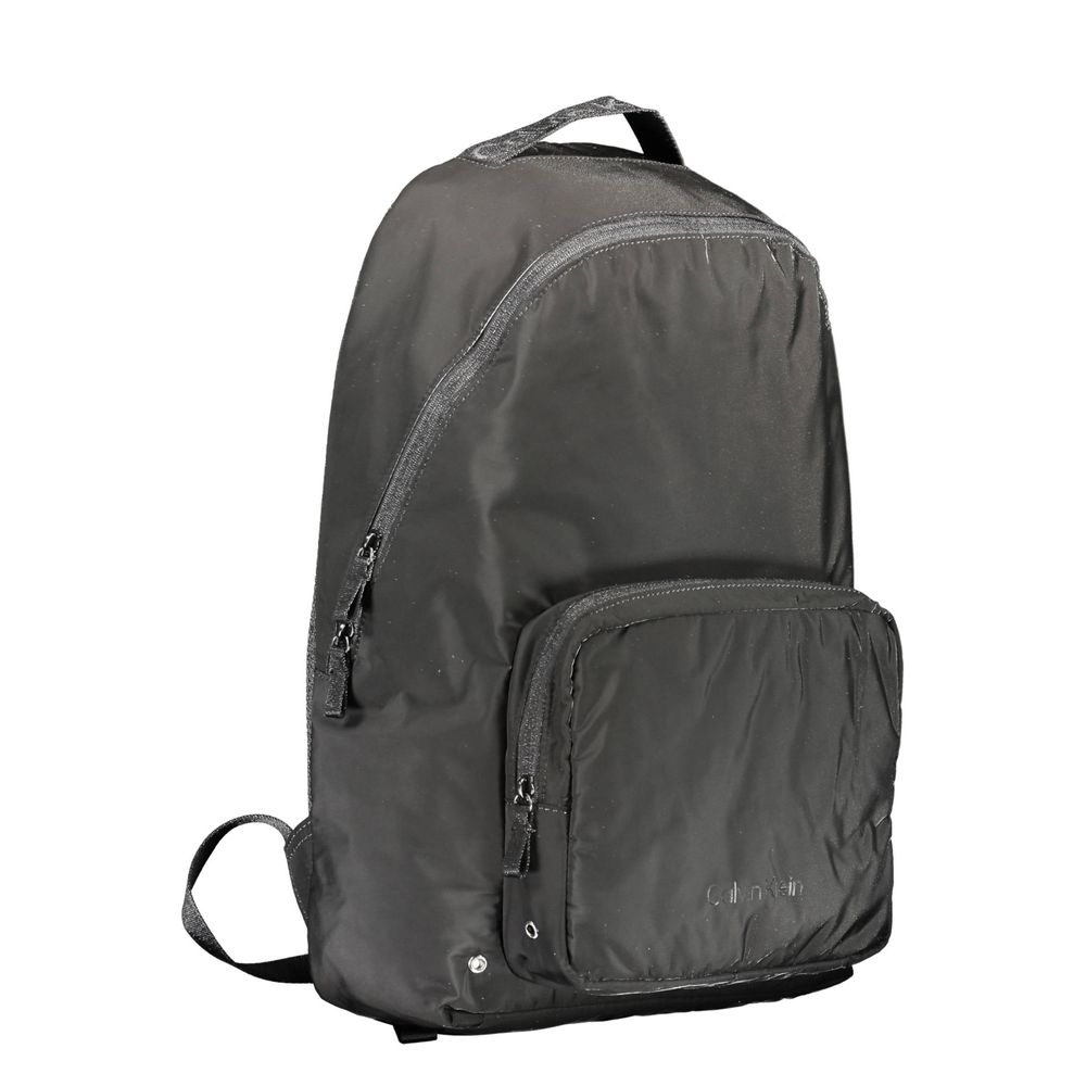 Black Polyester Backpack