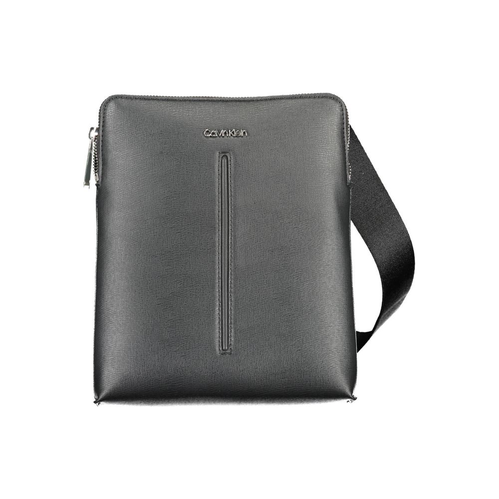 Black Polyester Shoulder Bag