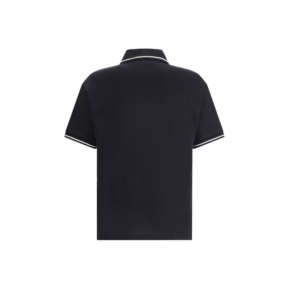 Black Cotton Polo Shirt