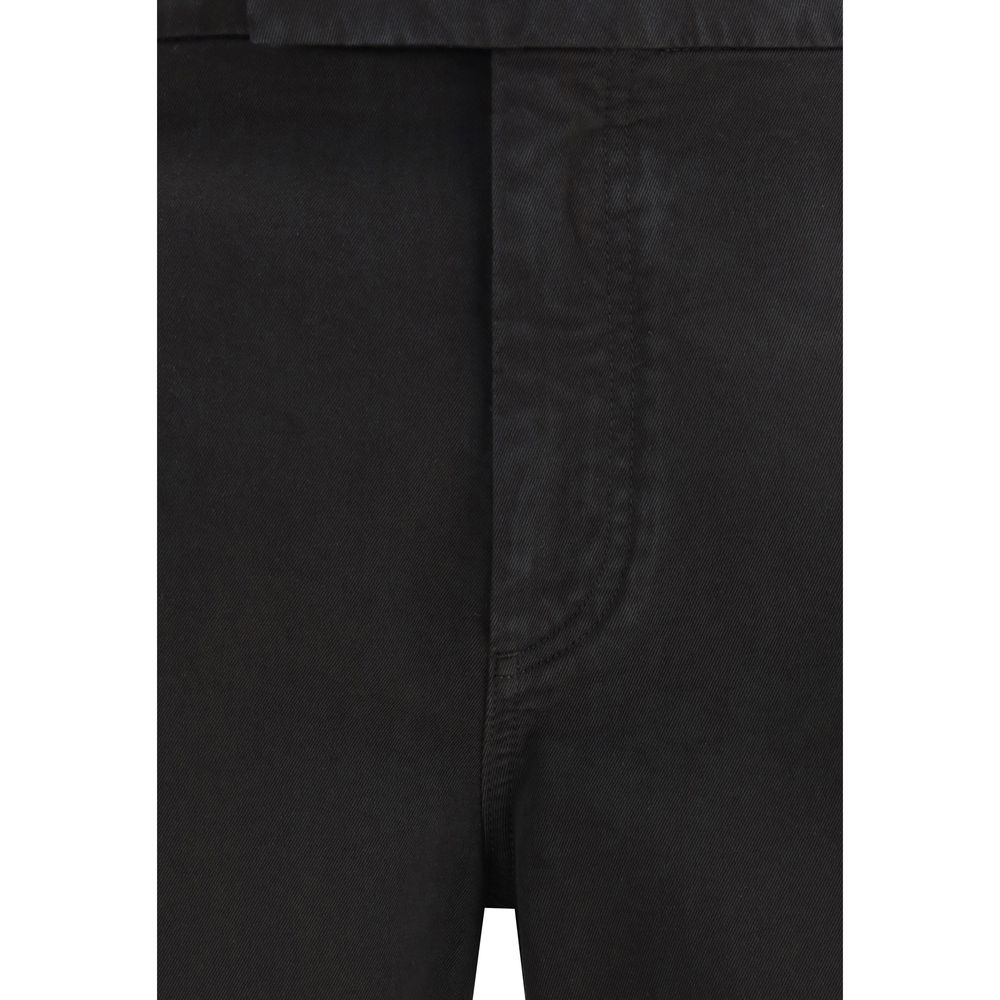 Black Cotton Dress Pants