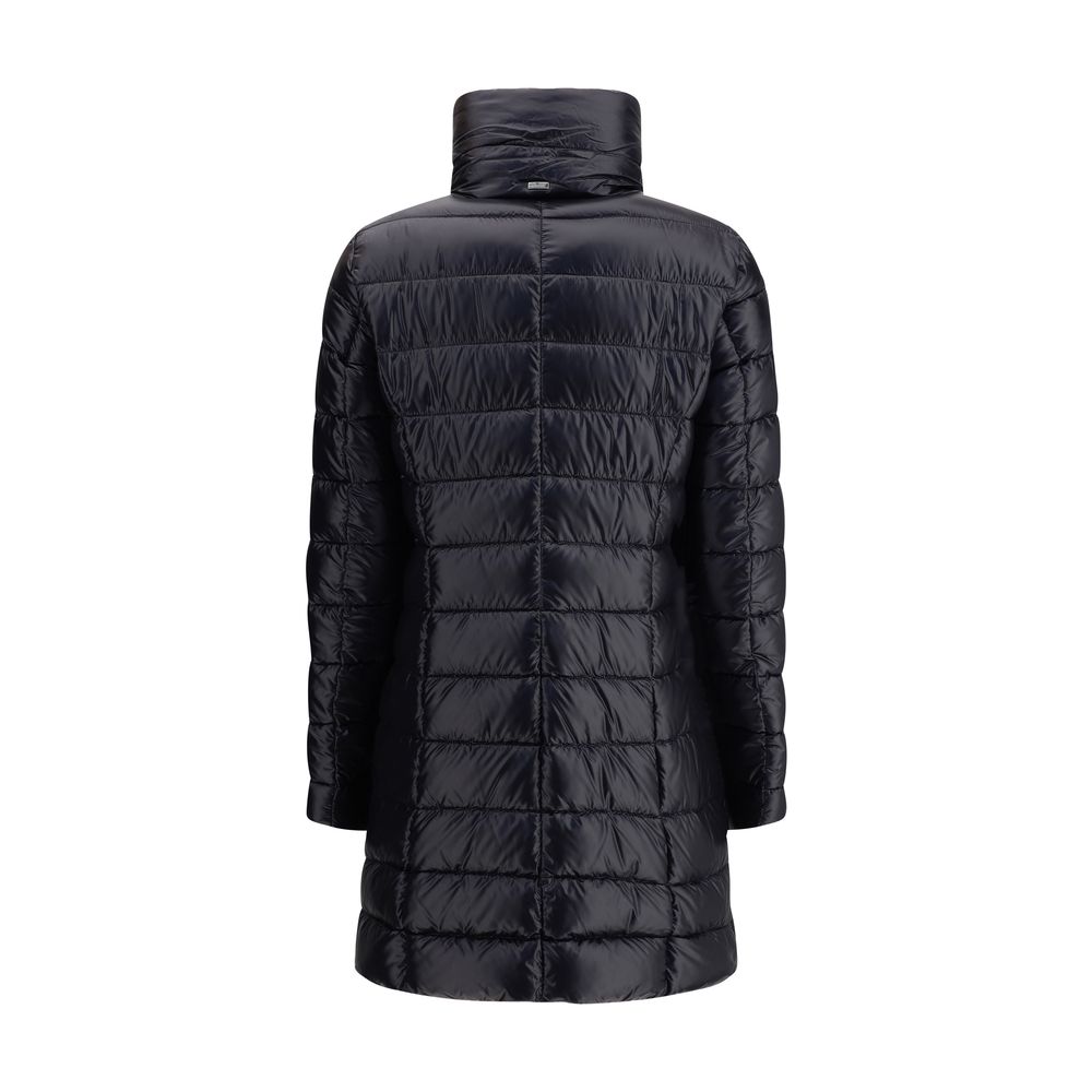 Black Polyamide Full-Length Jacket