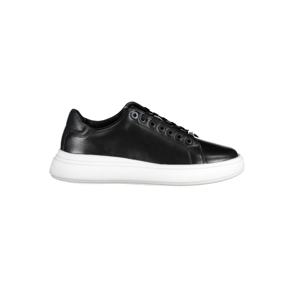 Black Polyester Sneaker