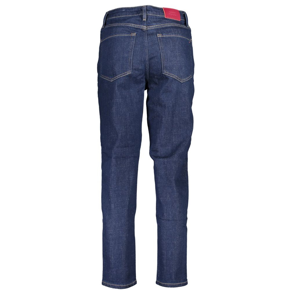 Blue Cotton Women Jeans