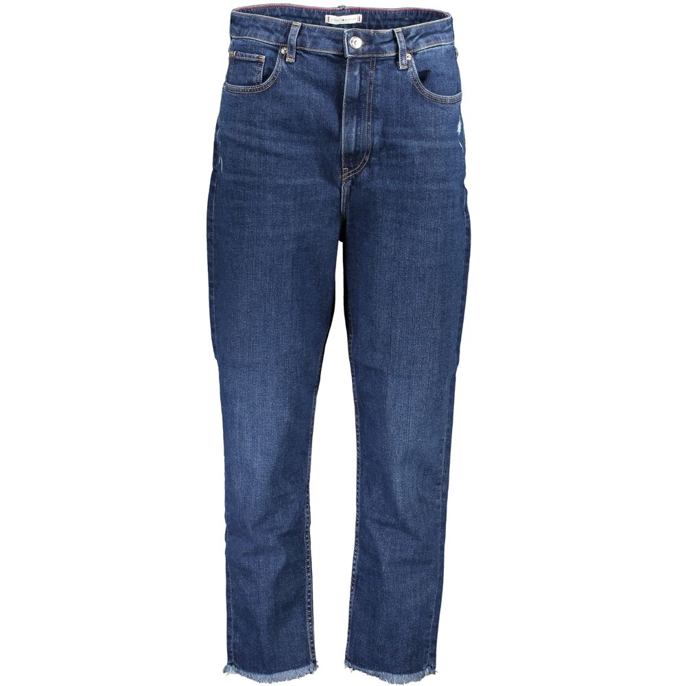 Blue Cotton Women Jeans