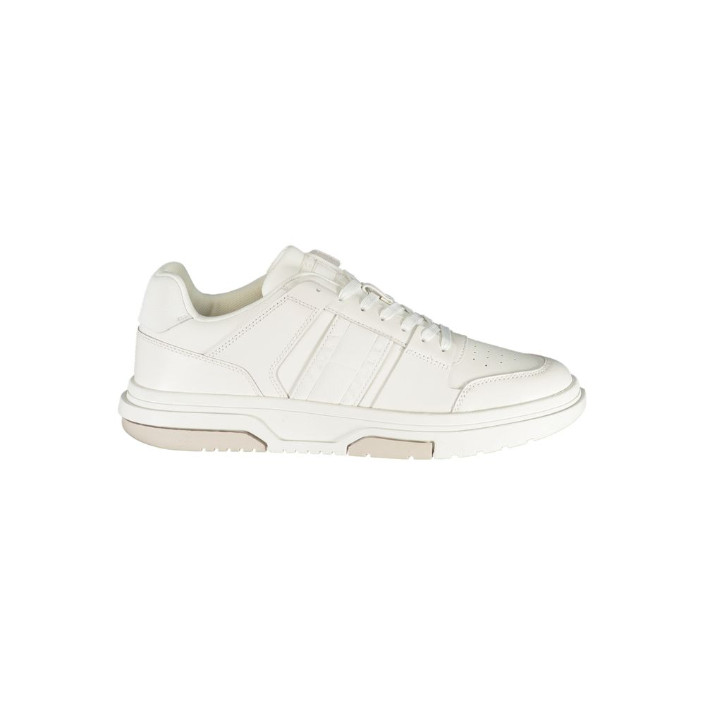 White Polyester Sneaker