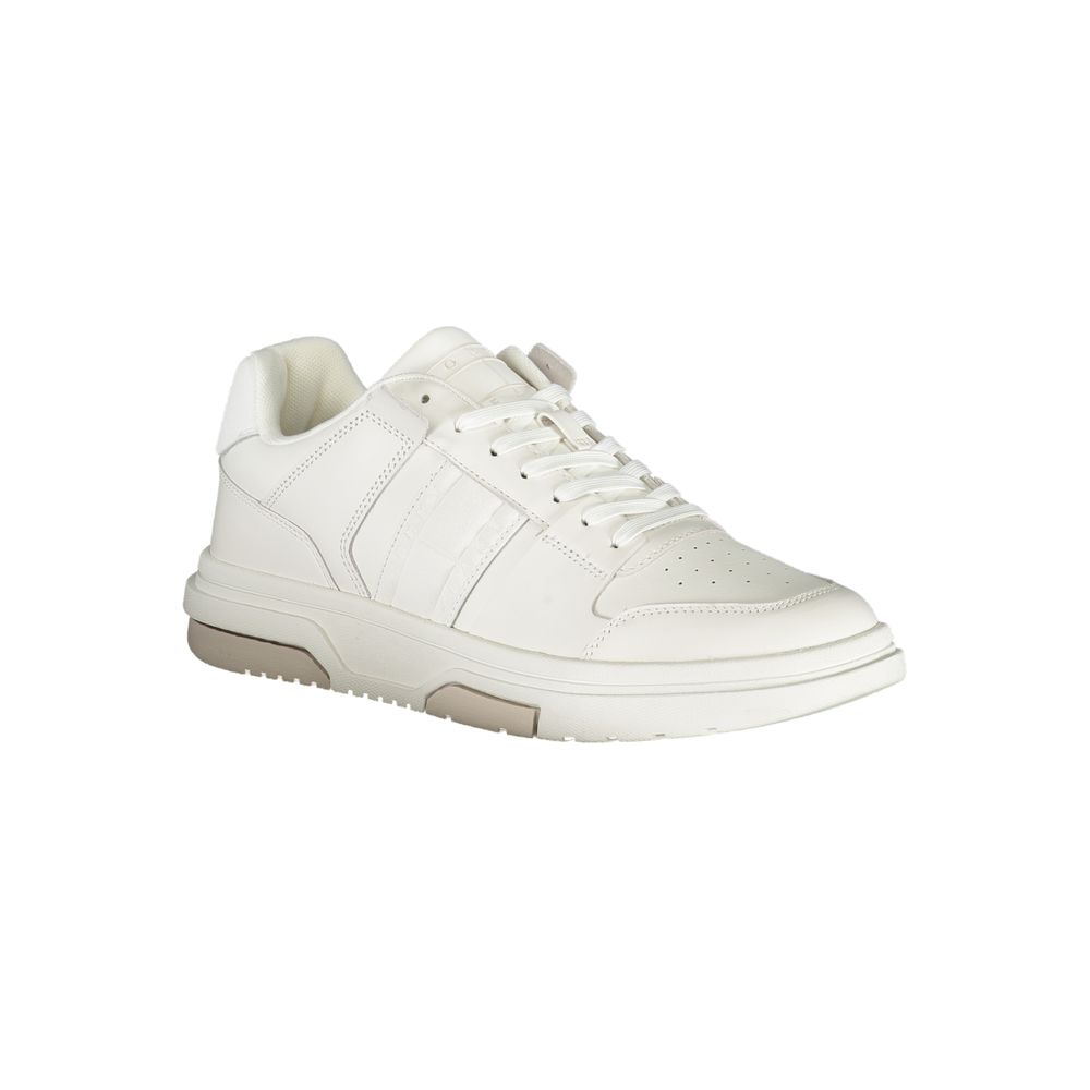 White Polyester Sneaker
