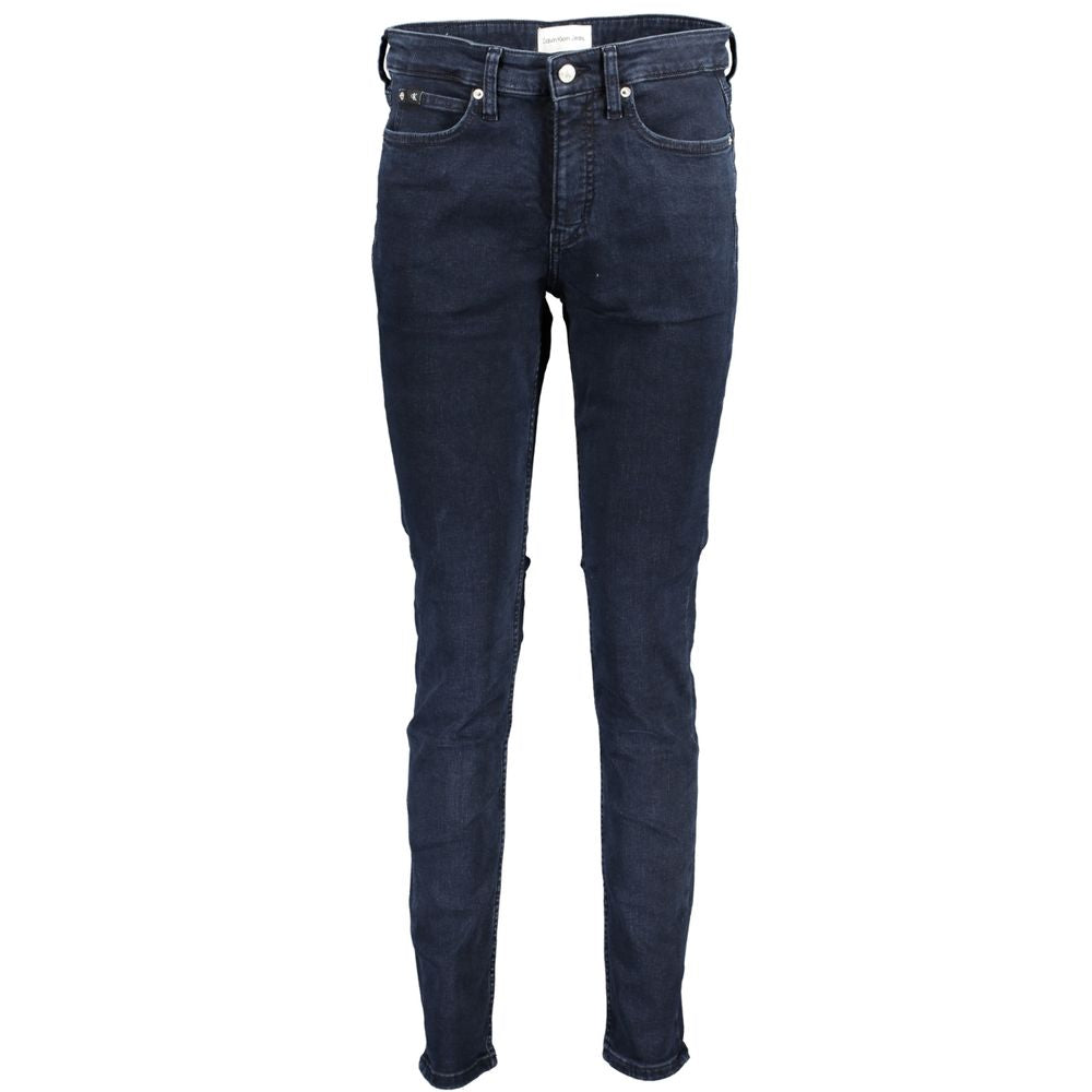 Blue Cotton Women Skinny Jean