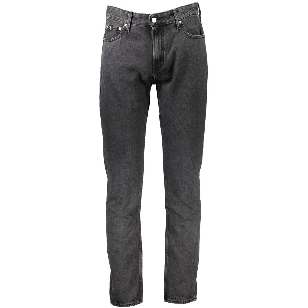 Gray Cotton Men Jeans