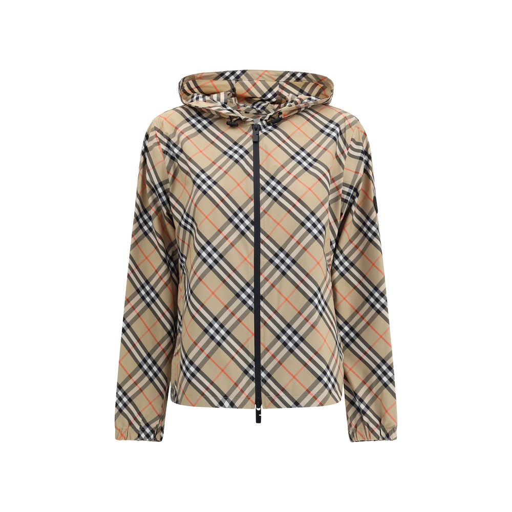 Beige Polyester Shell Jacket